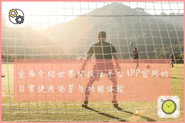 全面介绍世界杯投注平台APP官网的日常使用场景与功能体验